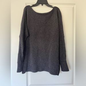 Cozy Grey sweater with side panels!